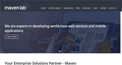Desktop Screenshot of mavenlab.com