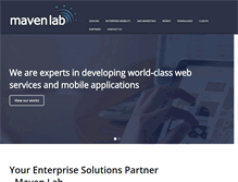 Tablet Screenshot of mavenlab.com